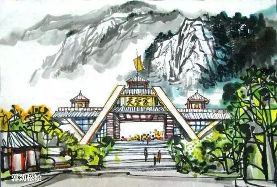 安徽风景如画！手绘版的安徽旅游景点更美！